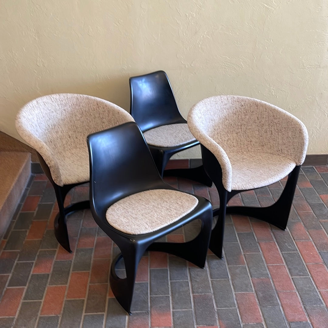 4 Stacking Danish Dining Chairs by Steen Ostergaard Cado