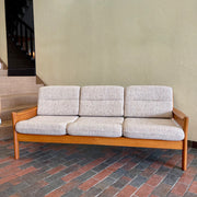 Solid Teak Frame Sofa - Mr. Mansfield Vintage