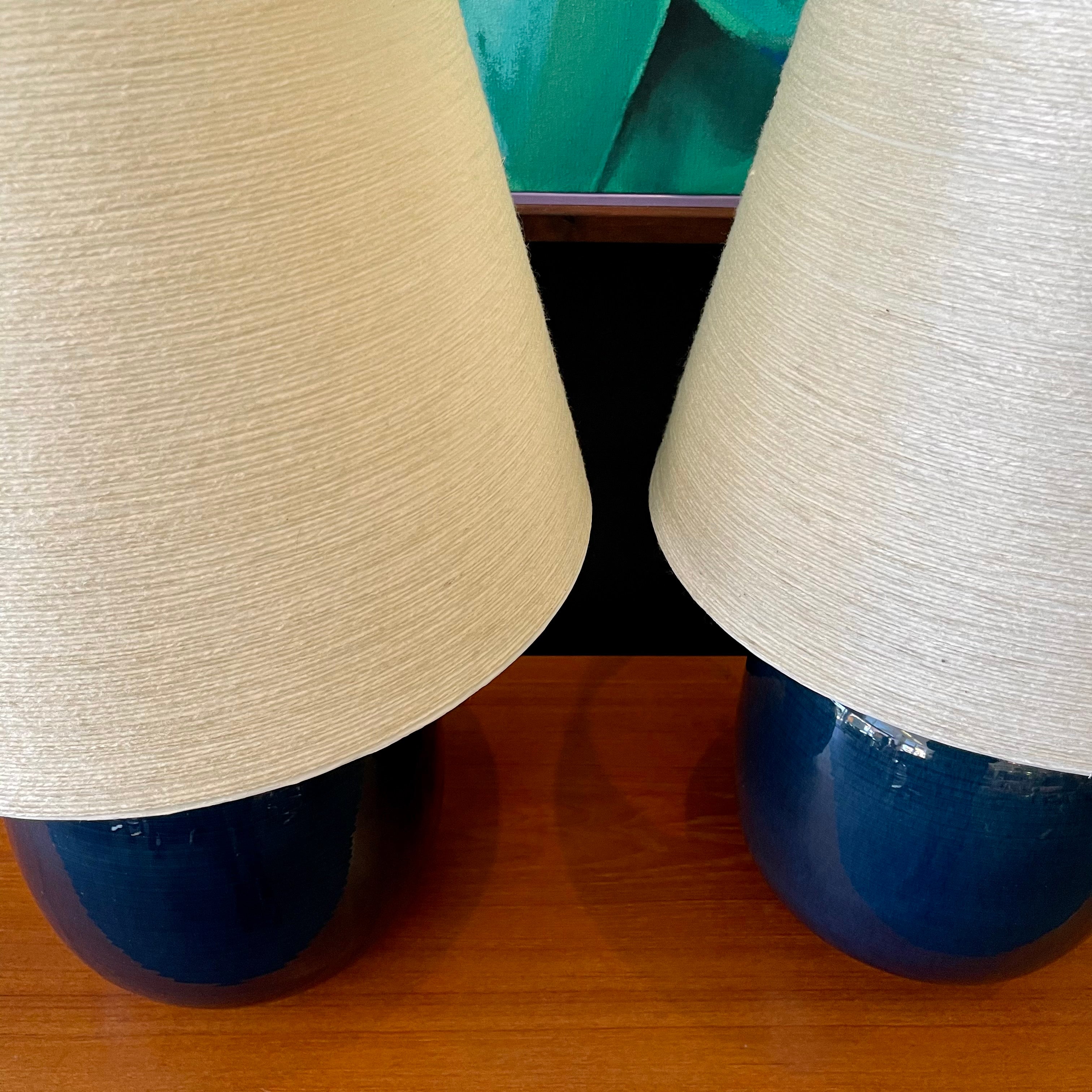 Vintage Lapis Blue LOTTE Lamps - Mr. Mansfield Vintage