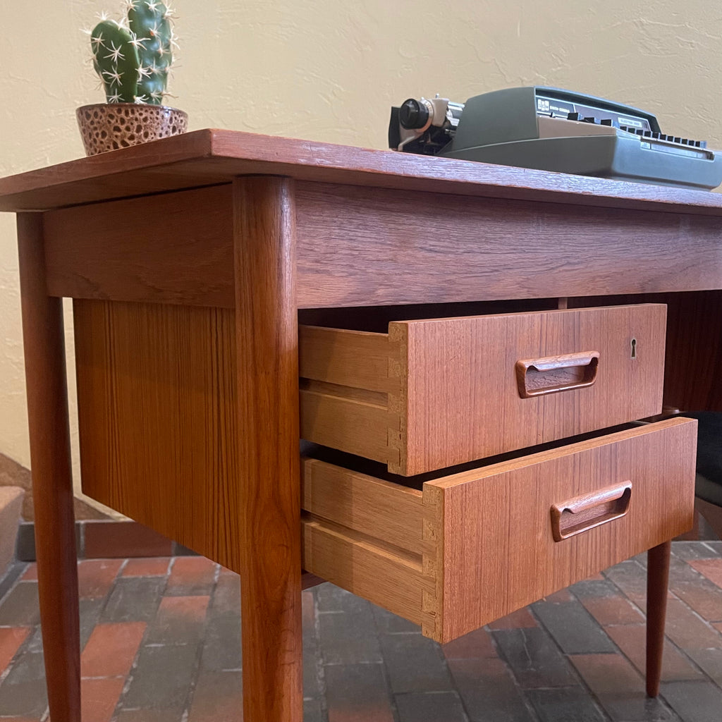 Danish Made Teak Drop-leaf  Desk - Mr. Mansfield Vintage
