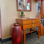 Load image into Gallery viewer, Midcentury Teak Mirror + Entranceway Consul Table Mansfield Vintage
