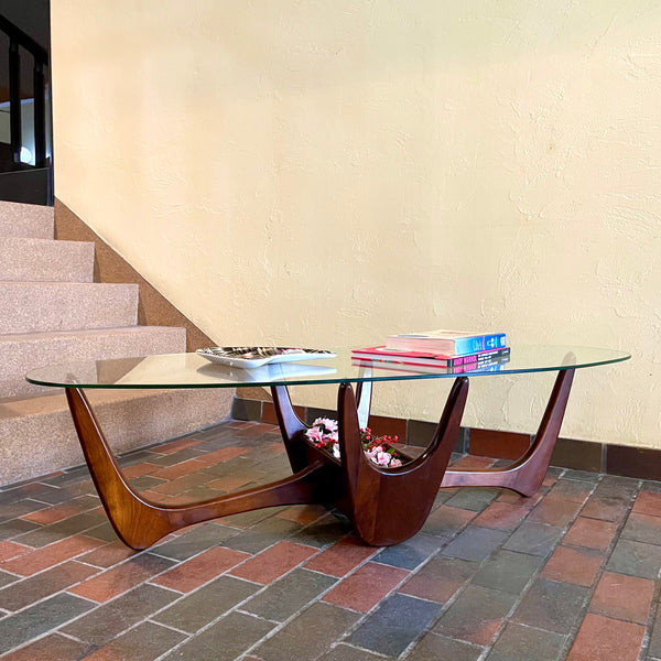 Kroehler Walnut Coffee / Cocktail Table - Mr. Mansfield Vintage