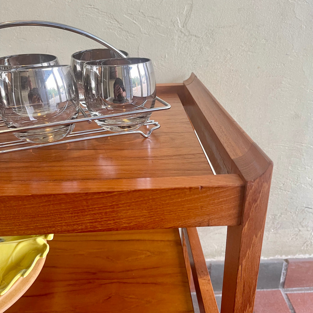 Teak Bar/Tea Cart - Mr. Mansfield Vintage