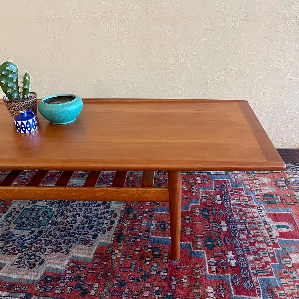 Grete Jalk Danish Teak Coffee Table - Mr. Mansfield Vintage